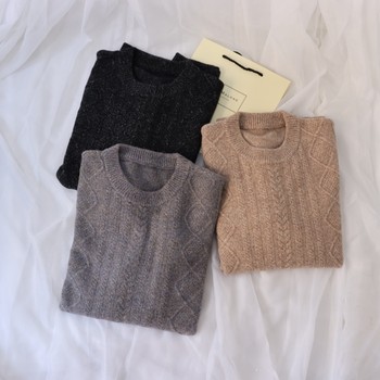 Pure cashmere sweater jacquard men's sweater