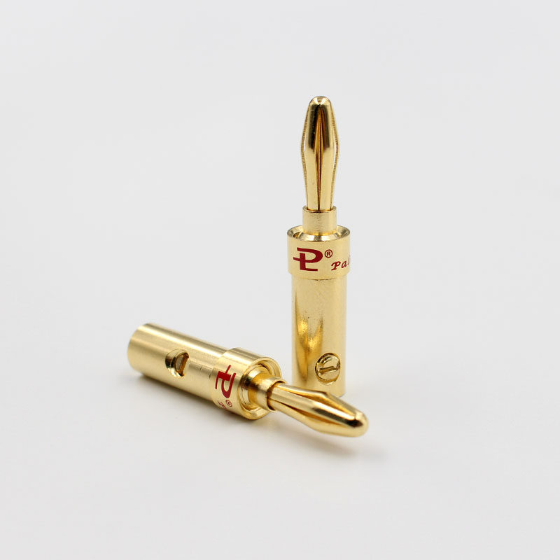 Baiwei pure copper gold - plated banana plug welded sound amplifier wiring banana head 5mm