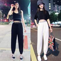Phile PePerelle Sports Pants Women Loose Bunches Summer Thin 2022 new fall 100 hitch skinny Harun pants
