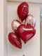 订婚求婚铝膜爱心红色铝膜气球拍照道具表白浪漫生日场景布置装饰