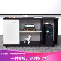 Office desk side cabinet side cabinet short cabinet auxiliary cabinet printer locker main cabinet thick black and white