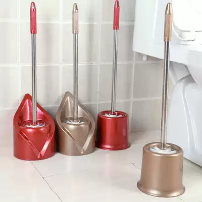 Toilet brush with base cosmetic room creative toilet brush set toilet long handle soft wool decontamination cleaning brush household