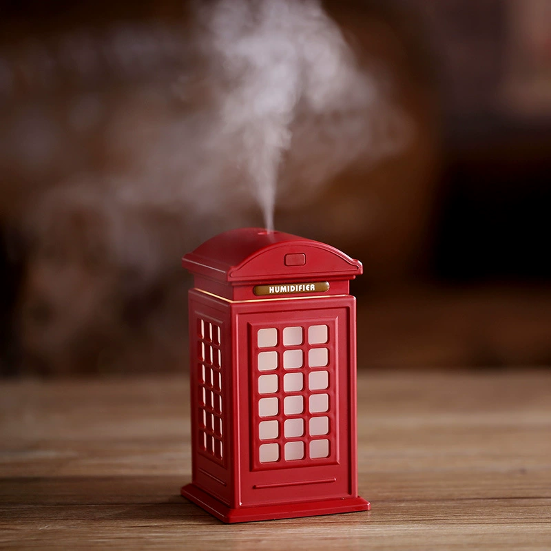Retro điện thoại gian hàng ẩm Anh USB đổi màu đầy màu sắc ánh sáng ban đêm mini máy lọc không khí trang trí máy tính để bàn - Máy giữ ẩm