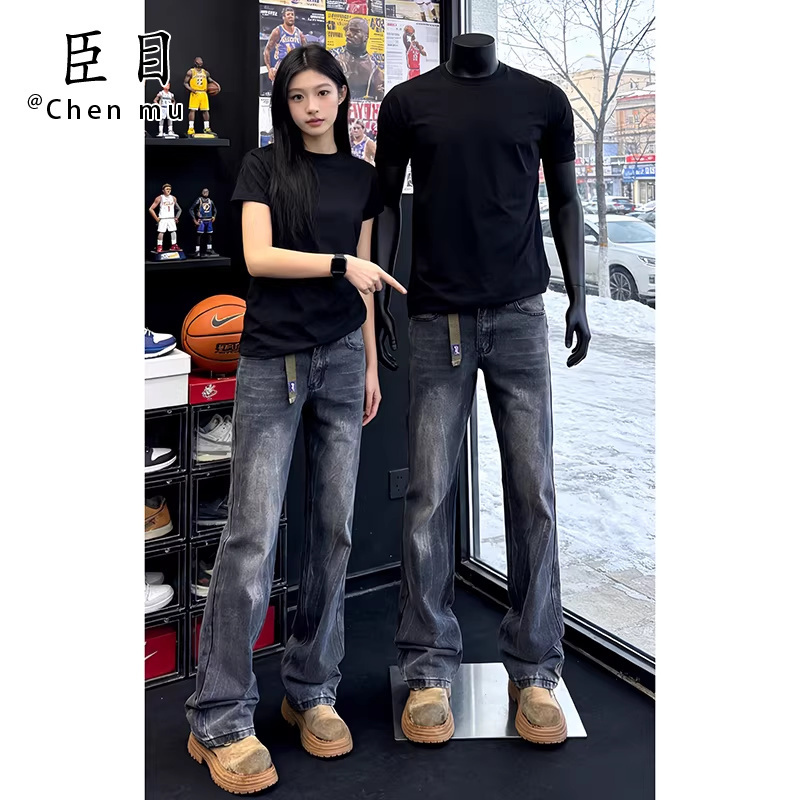 American-Style Couple Short-Sleeve Outfit for Men, Summer High-End, Cool and Handsome Look, Complete Set to Wear with Jeans American-Style Couple Short-Sleeve Outfit for Men, Summer High-End, Cool and Handsome Look, Complete Set to Wear with Jeans