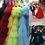 Новая фото студия цвета пряжа тема свадебная уличная фотография пара фотография пышная юбка отток пейзажа