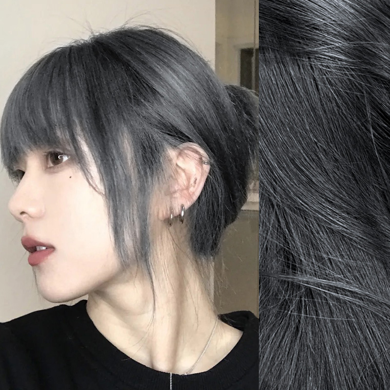 Black Tea Grey Hair Dye yourself at home Dyed Hair White Bubble Plant Pure Cream Female natural no thrill
