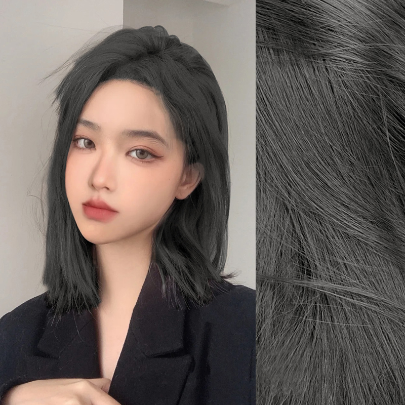 Black tea gray hair dye self at home bubble plant natural plaster plaster women in summer without stimulation