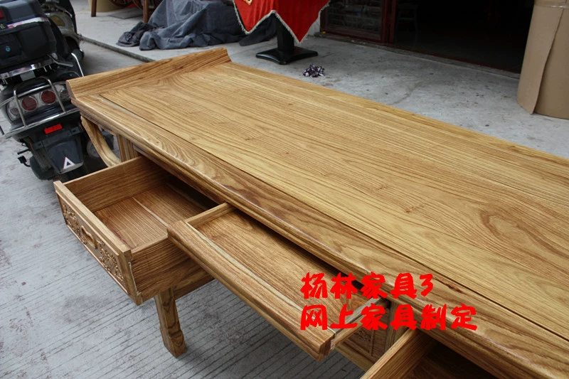 Đầu gỗ hồng mộc Châu Phi đầu Shentai / gỗ đặc cho Đài Loan / vỏ gỗ hồng / nội thất Yang Lin 3 - Bàn / Bàn
