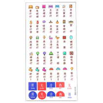 Switch household logo stickers light luxury personalized decorative socket stickers creative panel stickers instructions protection signs wall stickers