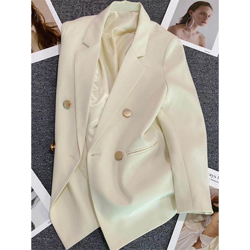 Women in suits and jackets Slim-fitting white jackets High-end temperament Popular suits