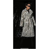 Women's Mid-Length Suit Collar Coat Autumn and Winter New Leopard Print Women's Jacket