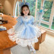 Princess Dress Lolita Girls Frozen 2025 Spring and Autumn Mesh Puff Dress Baby Girl Birthday Dress