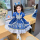 Rabbit Police Officer Lolita Princess Dress for Girls Spring and Autumn 2025 Baby Girl Dress Children's Stylish Judy Dress