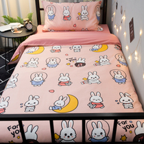 Net red Cartoon Teenage Girl Hearts Four Pieces Of Dormitory Bed Bedding Single Student Bed Linen Quilt Cover Three Sets
