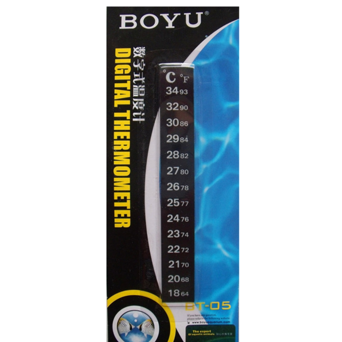 Boyu aquarium fish tank patch thermometer Turtle cylinder temperature table sticker reptile box temperature sticker induction control
