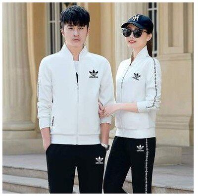 Adida 2022 Spring New Couple Sports Suit Three Sets Men's Casual Sportswear Women's Clothing Suit