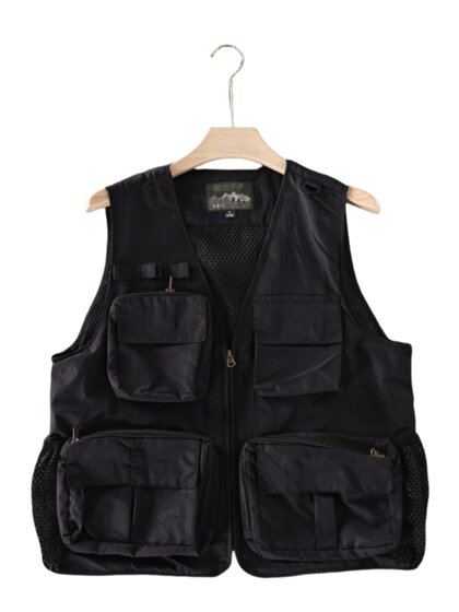 大码牛货！欧美机能风！户外登山网眼透气钓鱼马甲工装多口袋背心