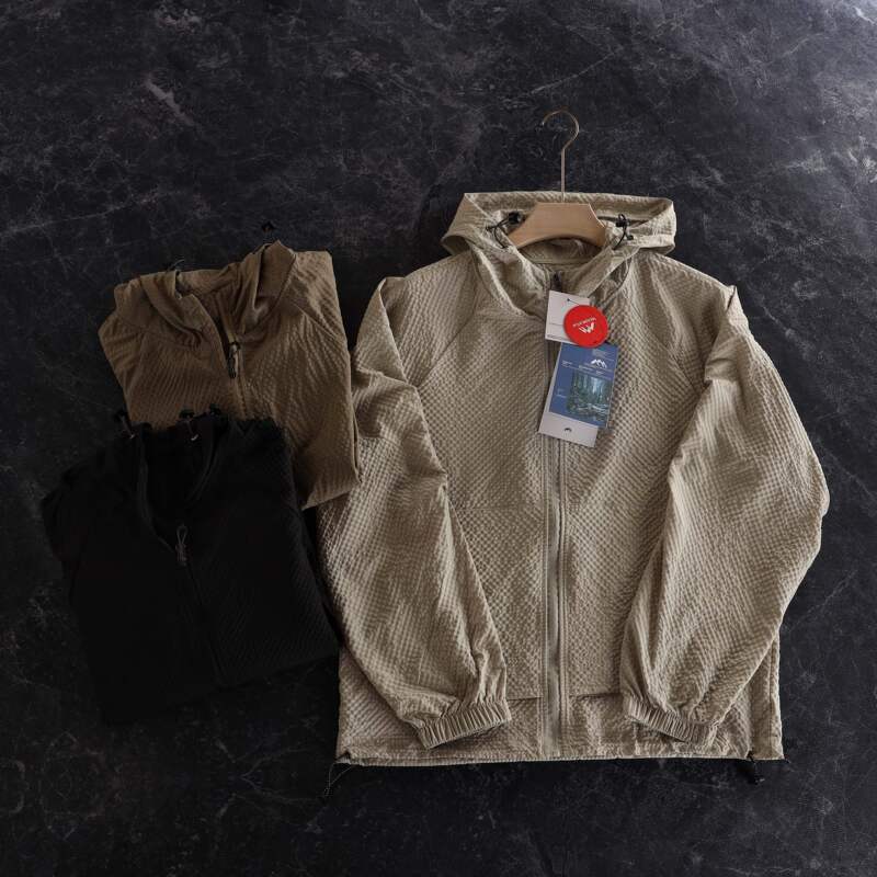 King of the Game Hot Item! Unisex Bubble Gauze Windproof and Breathable Outdoor Mountain-Style High-End Shirt-Style Jacket