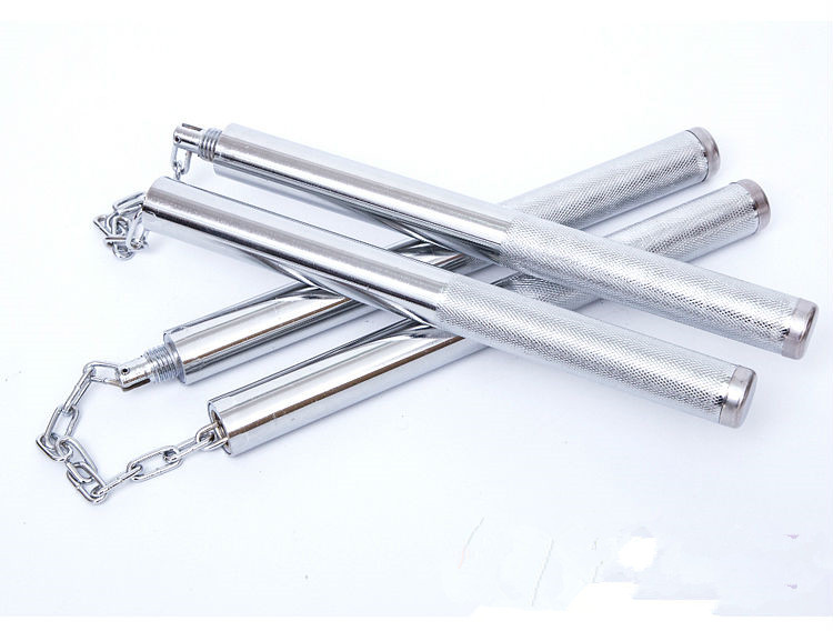 Can be connected to nunchucks, dual-purpose two-in-one, self-defense training, actual combat performance, practice combination, non-stainless steel nunchakus