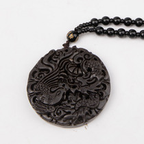 Anhua moraine rock natural stone handle piece tea play tea pet Huian stone carving couple necklace pendant fortune transfer