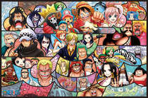 Spot Japan Ensky imported puzzle One Piece New World Adventure(Transparent 1000 pieces)