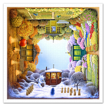 Spot 3D-JP plane plastic Jacek Yerka four-season style 1600 pieces