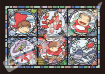 Spot Japanese imported Ensky puzzle Hayao Miyazaki goldfish Ji Bono sea anecdote transparent 208 pieces