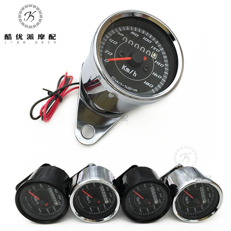 Xe máy GN125 Jialing sửa đổi km bảng Công cụ retro sửa đổi bảng mã sửa đổi mét mét đo đường dong ho xe wave