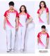 Jin Guanxia short-sleeved trousers sportswear men's and women's half-sleeved T-shirt casual large size Jiamusi square dance group clothing