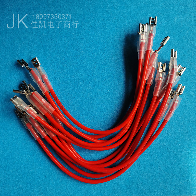 1 5 2 5 square national standard electric vehicle 12Ah battery battery cable 6 3 plug spring double-headed wiring