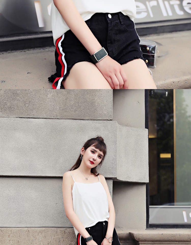 Châu Âu và Hoa Kỳ phong cách tối giản sang trọng retro có thể điều chỉnh từ cổ áo bằng phẳng voan yếm nữ mùa hè áo rộng đáy váy đầm đẹp