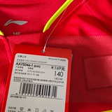 李宁 2022 детская униформа для соревнований по настольному теннису, топы, детская одежда с короткими рукавами, национальная форма для мужчин и женщин, спортивная, быстросохнущая