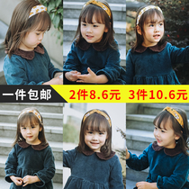Korean childrens wild hair band does not take the head girls hair hoop non-slip does not hurt the head cute princess girl Chao girl