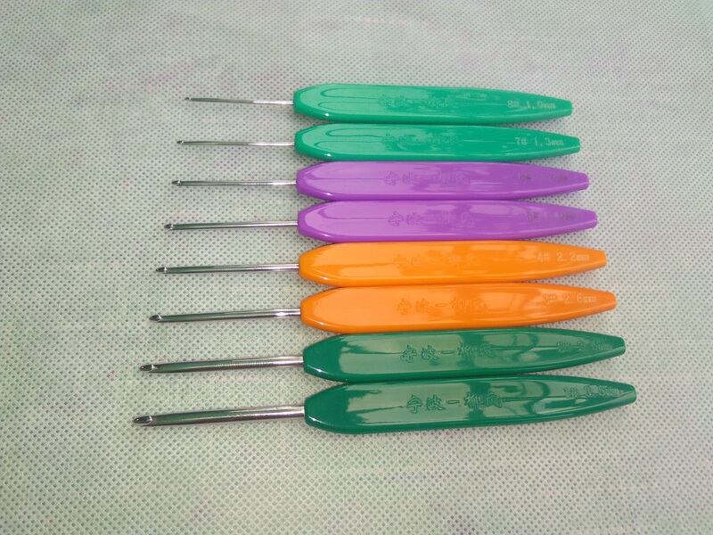 Ningbo Liushi Crochet Hook, Colorful Handle Style, Handmade, LAOSHU Stainless Steel Crochet Hook, Sweater Knitting Tool