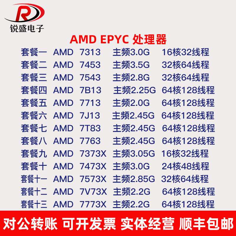 64-ядерный серверный процессор AMD Xiaolong EPYC7543/7713/7J13/7B13/7C13/7T83/7763 Изображение 1