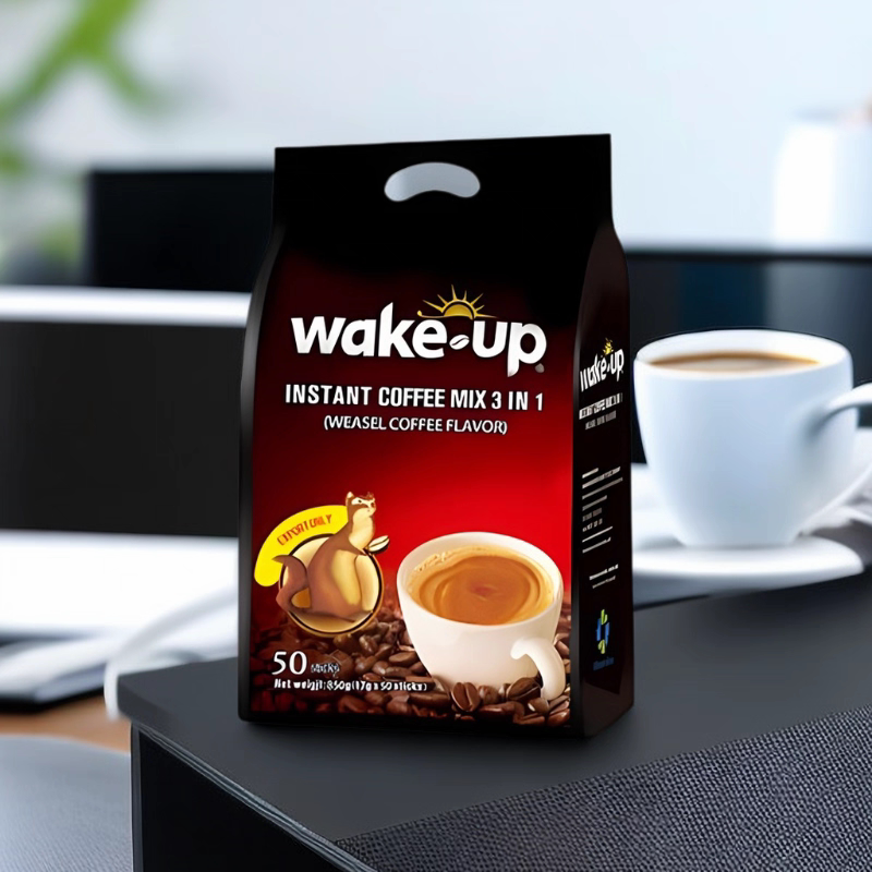 Vietnam Imported Wakeup Coffee, Whole Bean Coffee, Whole Box of 10 Packs*500G, Free Shipping