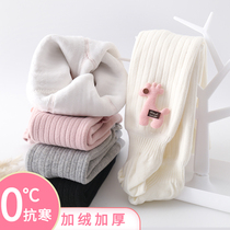 Girls pantyhose garnter thickened winter baby conjoined socks outside wearing childrens pantyhose one-piece suede baby with underpants