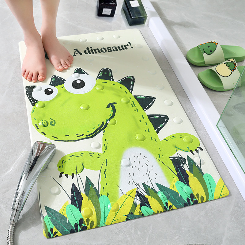 Bathroom non-slip mat shower room children's foot mat toilet toilet bath waterproof anti-fall baby cartoon floor mat