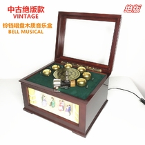 American Mr Christmas bell turntable ball Solid wood music box Girl Girlfriend Childrens birthday gift