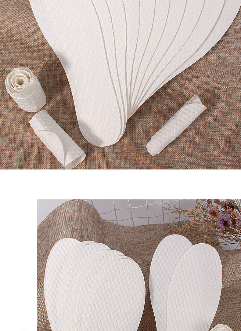 夏季光脚50双一次性鞋垫单鞋木浆吸汗防臭透气男女防汗高跟鞋详情12