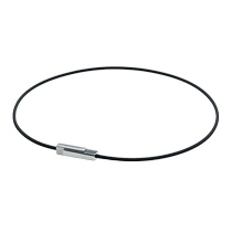 Phiten Flagship Store Japan Metech Square Titanium Necklace Cervical Chain Black Fashionable Magnetic Neck Therapy Ring