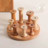 Деревянная катушка для ниток, хранилище ниток, ткань «сделай сам», аксессуары ручной работы, деревянная катушка для ниток в стиле Закка/катушка для намотки ниток, колесо для намотки ниток