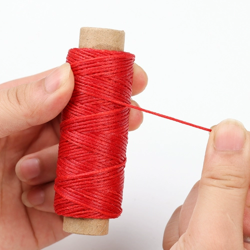 150D плоская восковая нить 50 метров кожаная нить из коровьей кожи, толстая нить для ручного шитья, нить для ручного шитья, нить для плетения своими руками, нить для ремонта обуви, нить