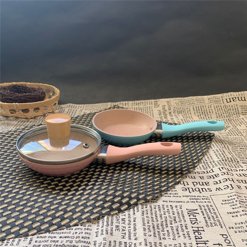 Super mini cute omelette small pot Maifan stone non-stick small pan 12 baby food supplement small frying pan 14 16