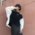 Cô gái kỳ lạ hip hop Phiên bản Hàn Quốc của áo len lỏng phong cách Harajuku nữ sinh viên lười biếng gió màu áo không đều áo gió nữ Áo len