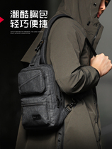 2022 Men's Chest Bag Men's Bag Canvas One Shoulder Bag Slanted Shoulder Bag Fashion Trend Small Backpack Sports Leisure Pack