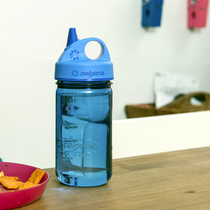 American Le Gene Childrens wide mouth nozzle Straw cup Plastic lid rope Portable easy to wash no leakage anti-drop