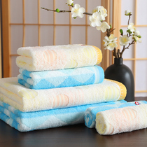 Japan imported Jinzhi bath towel household cotton absorbent quick-drying female male adult soft thin three-piece large towel