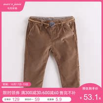 (Clearance) Mark Jenny autumn winter clothes girl soft corduroy trousers baby pants 70083