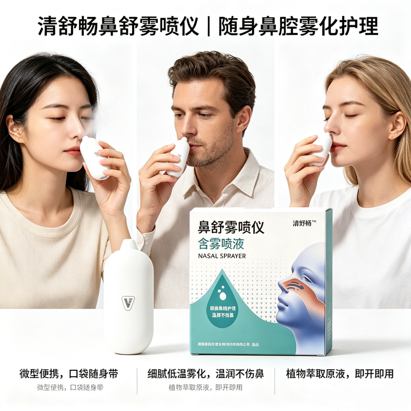 [Comfortable Nasal Relief] Qingshu Chang Xinyi Flower Nasal Relief Nebulizer - Dry Nose, Nasal Congestion - Universal for Adults and Children